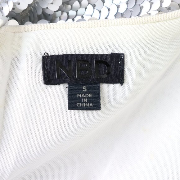 NBD Dinara Deep V-Neck Sequin Formal Mini Dress S - Picture 6 of 6